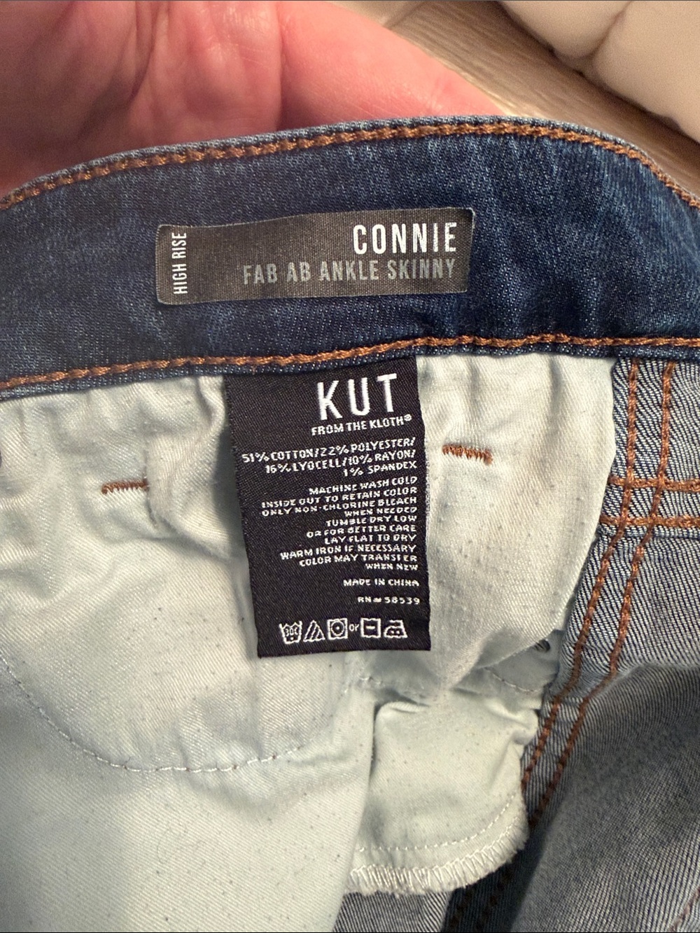Kut from the Kloth Connie Fab Ab Ankle Skinny High-Rise Button-Fly Jeans - Picture 3 of 7
